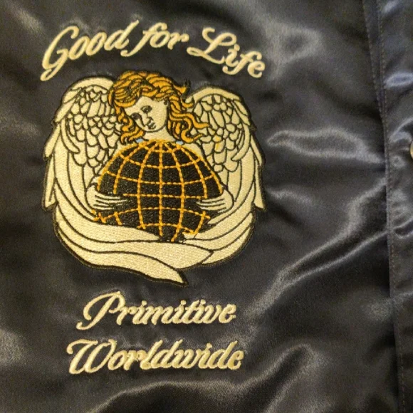 Primitive Men's Navy and Gold Varsity Jacket